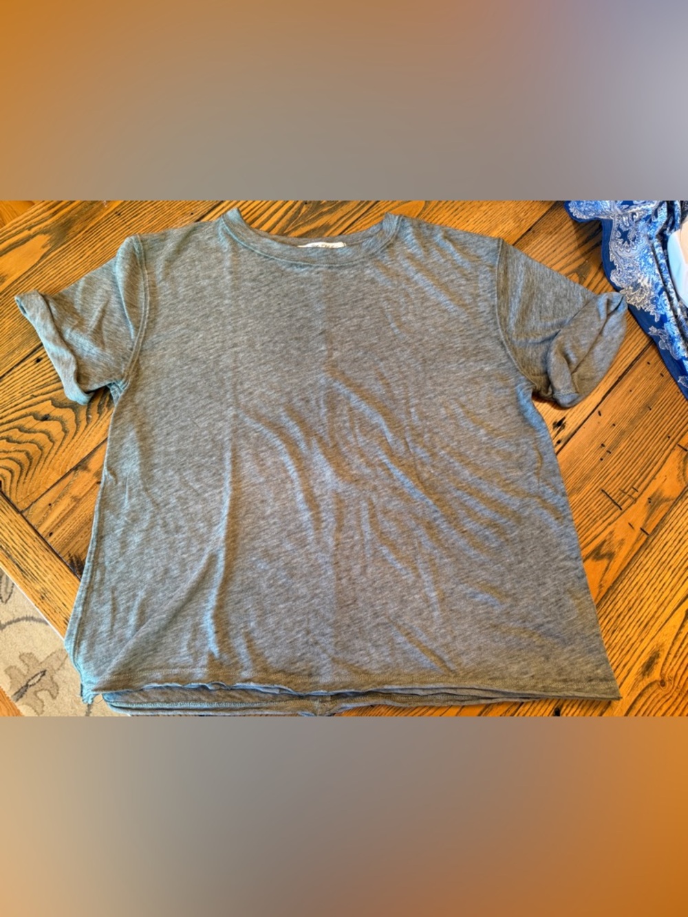 We The Free Heather Green Crewneck Tee, Size XS